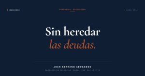 Aceptar herencia a beneficio de inventario - Juan Serrano Abogados