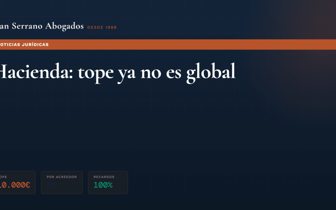 El Supremo amplía la exoneración del crédito público en la Segunda Oportunidad