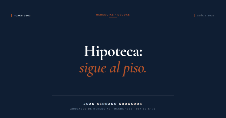 Herencia con hipoteca - Juan Serrano Abogados