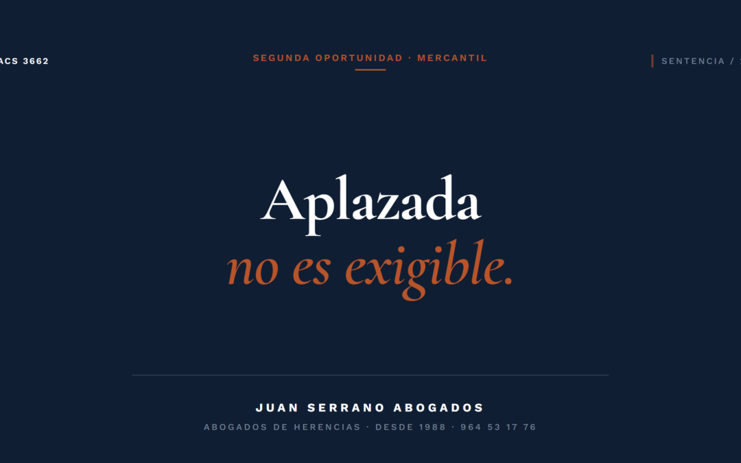 La Sección de lo Mercantil de Murcia concede la exoneración del pasivo insatisfecho pese a una sanción de la TGSS aplazada