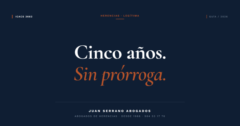 Cómo reclamar la legítima en una herencia - Juan Serrano Abogados