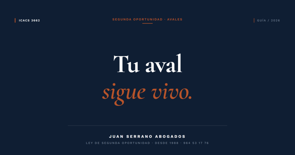 Segunda Oportunidad siendo avalista - Juan Serrano Abogados